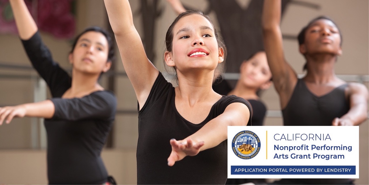 Image announces the California Nonprofit Performing Arts Grant Program